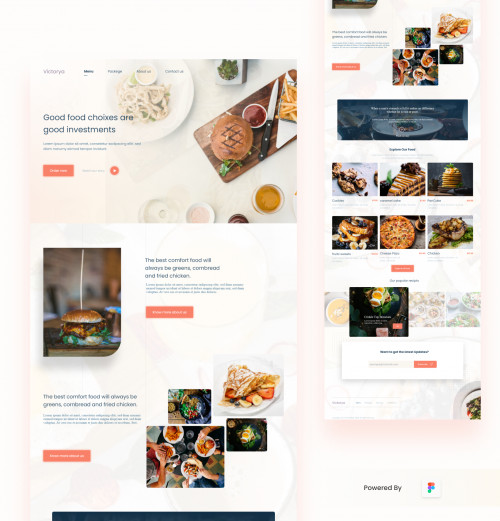 تصميم صفحة هبوط باستخدام Adobe xd