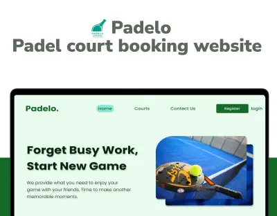 Padelo Court booking web موقع حجز ملاعب