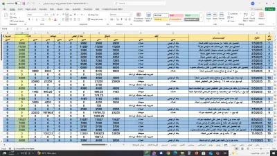 تسجيل عمليات ماليه لمؤسسة ابواب المتجدد التجارية