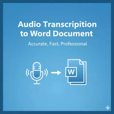 🎧 تفريغ الملفات الصوتية والفيديو إلى ملف وورد أو PDF بدقة 100%