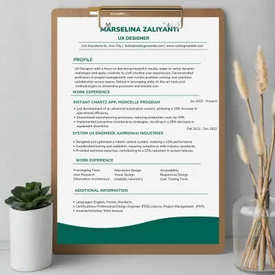 تصميم سيرة ذاتية احترافية (CV) تزيد فرص قبولك في الوظائف