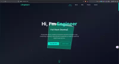 موقع شخصي 3D لمبرمج