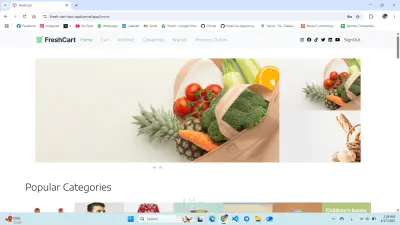 FreshCart – متجر إلكتروني مبتكر لتجربة تسوق سهلة وسريعة