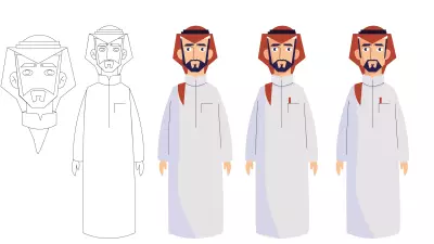 رسم شخصيات كرتونية