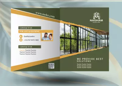 تصميم بروشور وفلاير ومطوية بشكل احترافي