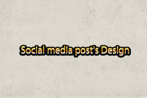 Social media post's Design‏