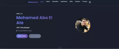 موقع شخصي احترافي