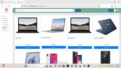 تصميم وتطوير موقع الكتروني للتجاره الالكترونيه "Full stack Ecommerce"