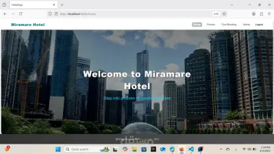 تصميم وتطوير موقع الكتروني لحجز واداره موقع الكتروني لاداره الفنادق "Hotel Booking project" حيث يقوم المستخدم بتصفح الغرف المتاحه داخل الفندق واختيار الأنسب للمتطلبات الشخصيه لمستأجر الغرفه
