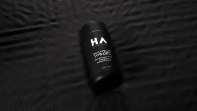 Hair-Assist Styling Powder — 3D Product Visualization