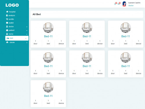 لوحه تحكم خاصه بمستشفي