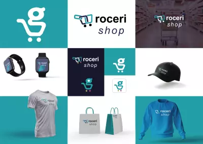 لوجو وهوية بصرية لمتجر groceri shop