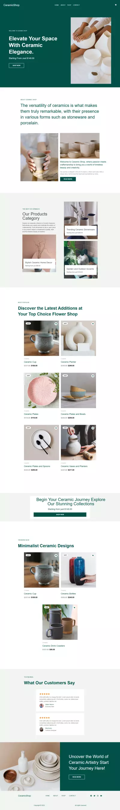 Ceramic shop