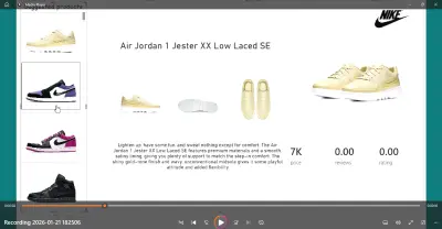 Interactive Nike Air Jordan Product Catalog & Performance Dashboard
