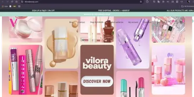 متجر الكترونى لبيع الميكاب ومستحضرات التجميل