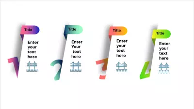 تصميم لبعض الشرائح انفوجرافيك من عروض تقديمية بالباور بوينت PowerPoint