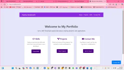 عمل بورتفوليو باستخدام الباك اند