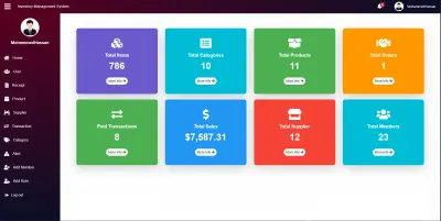 Inventory Management System - تصميم وتطوير واجهة نظام إدارة المخزون
