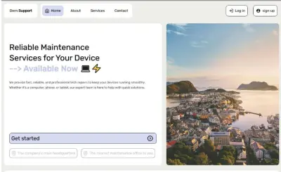 موقع لخدمات إصلاح الكمبيوتر