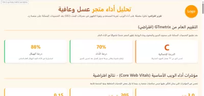 تقرير اداء لمتجر عسل وعافية