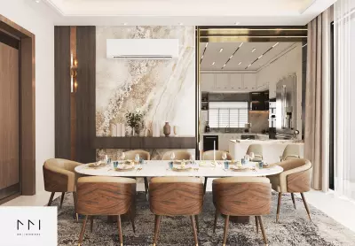 تصميم صالة استقبال وطعام مودرن – Modern Reception & Dining Design