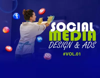 تصميم اعلانات وبوستات سوشيال ميديا في مجال منتجات التنظيف المنزلي