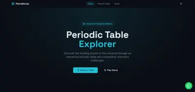 PeriodicLab - منصة الكيمياء التفاعلية