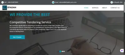 صفحة هبوط لمكتب إدارة مشروعات