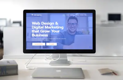 موقع تعريفي عصري وجذاب لوكالة تختص بمجال الويب (Digital Agency)