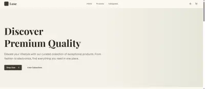 E-commerce shop