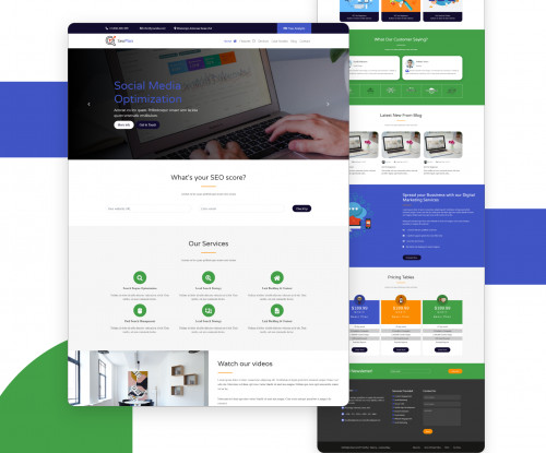 برمجة صفحة هبوط باستخدام bootstrap , html, css,javaScrip, ziplin, and xd