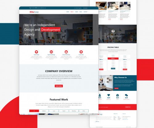 برمجة صفحة هبوط باستخدام bootstrap , html, and css