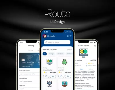 تطبيق لحجز كورسات (Route Academy)