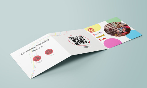 تصميم مطوية لمتجر target