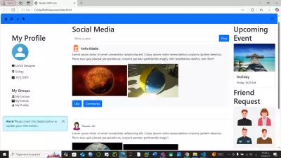 بروفايل شخصي متجاوب مع تصميم حديث ومتوافق مع جميع الشاشات