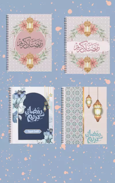 تصميم غلاف كتاب او مفكره وعمل بلانر