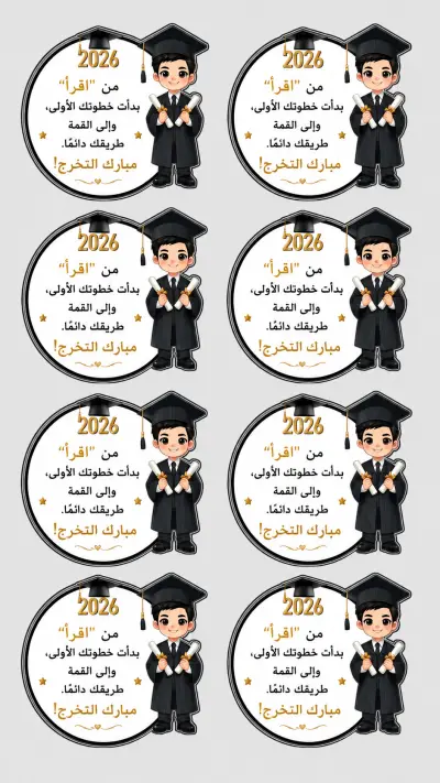 تصميم كروت تهنئة لتخرج اطفال الروضة