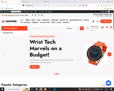 تصميم وتطوير متجر ملابس متكامل على WordPress/WooCommerce