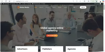 موقع لشركة Global Media