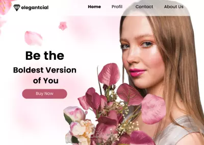 تصميم صفحة هبوط Landing Page مميزة لمستحضرات التجميل والجمال