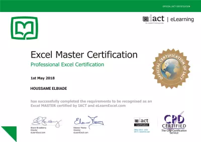 شهادة إحترافية في Excel