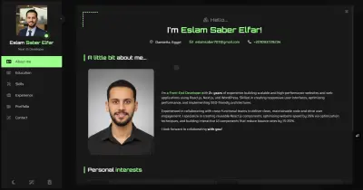 معرض الأعمال الخص بي - My Portfolio