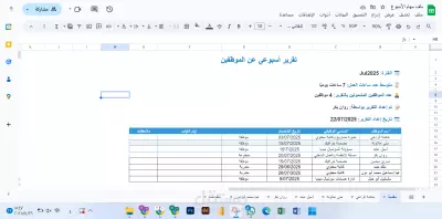 ادارة فريق في شركة تسويق وتدريب