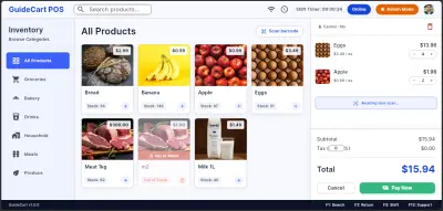 منظومة GuideCart Suite - نظام متكامل لإدارة نقاط البيع الذكية و الحسابات