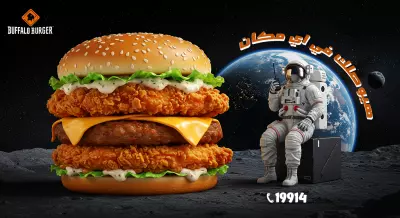 تصميم إعلان برجر