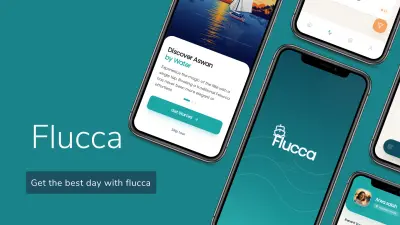 تصميم UI/UX لتطبيق نقل مبتكر – Flucca