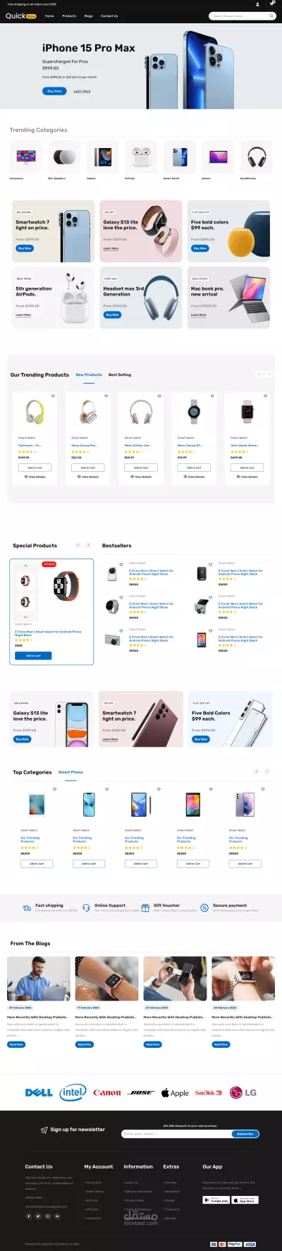 Quick-Store e-commerce website
