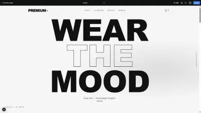 موقع الكتروني لمحل ملابس "Premium" من انشائي