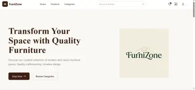 FurniZone | متجر إلكتروني متكامل لبيع الأثاث