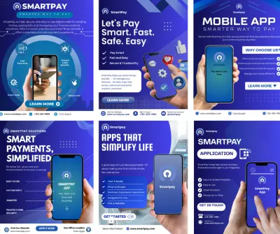 SmartPay – App Branding & Social Media Design